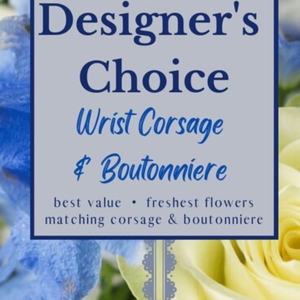 Designer's Choice - Wrist Corsage & Boutonniere can do a pocket boutonniere