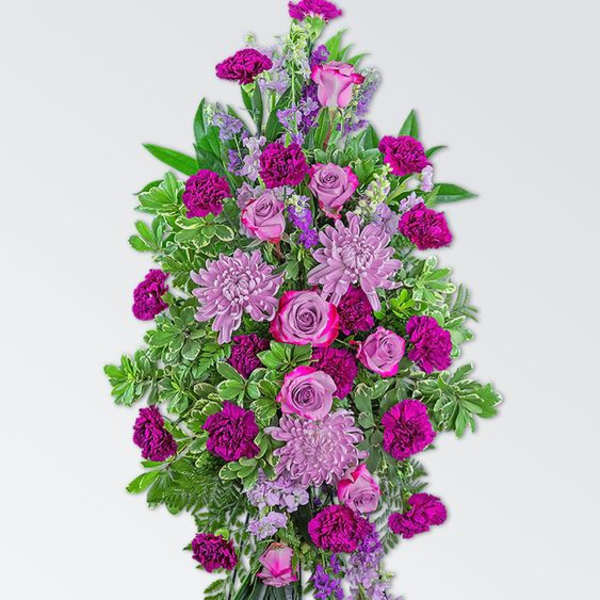 Purple standing spray
