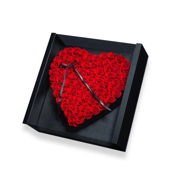 X large acrylic luxury heart box