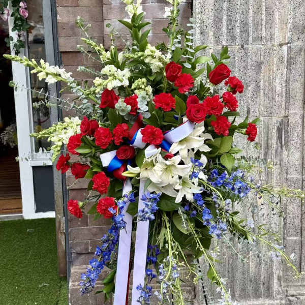 Patriotic Honor Standing Spray