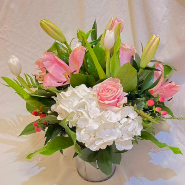 Blush Garden Grace | Soft Pink Floral Arrangement
