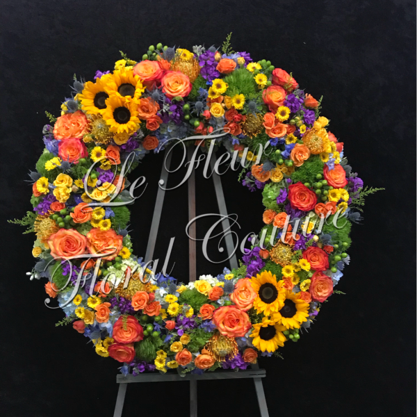 Sympathy of Colors Wreath