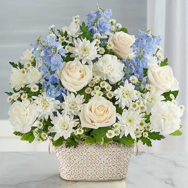Loving Remembrance Blue and White