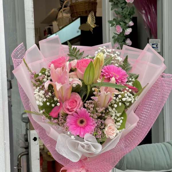 Sweet Blush Hand-Tied Bouquet