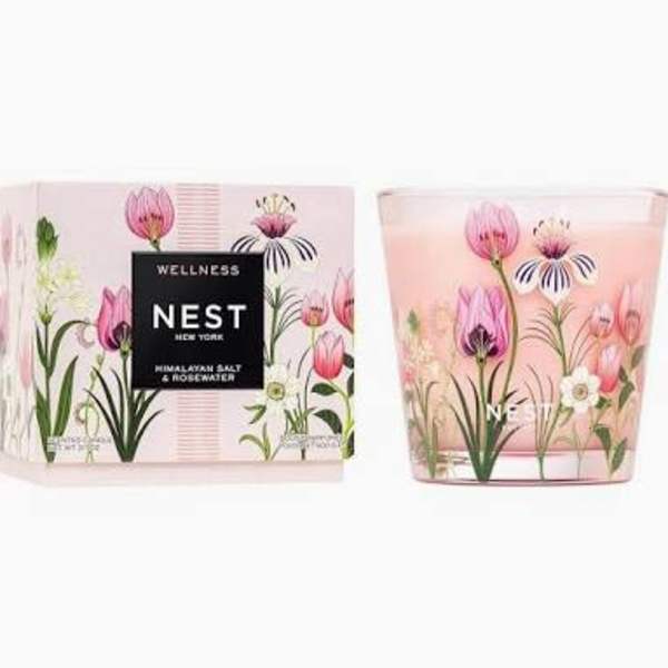 Three Wick Nest Candle - Himalayan Salt and Rosewater