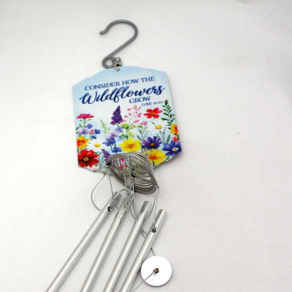 18 Inch Wildflowers Windchime