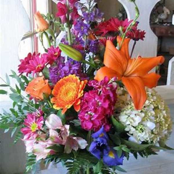 Bright summer garden party
