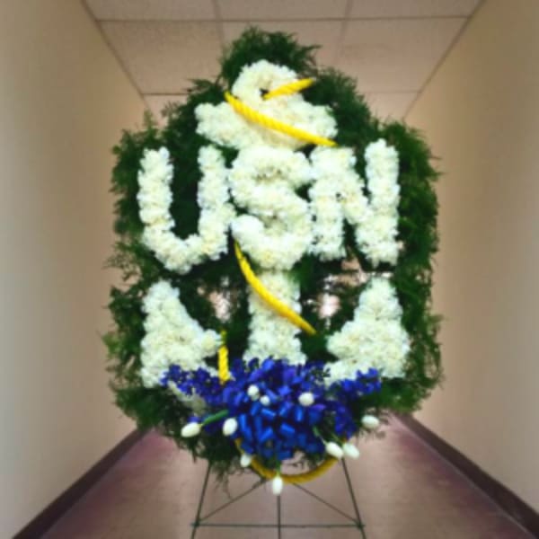 U.S. NAVY ANCHOR STANDING SPRAY