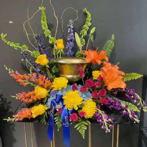 Colorful Urn Arrangement