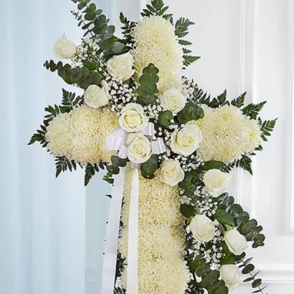 Standing Cross- White