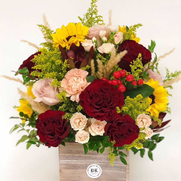 Fall Tall Wood box