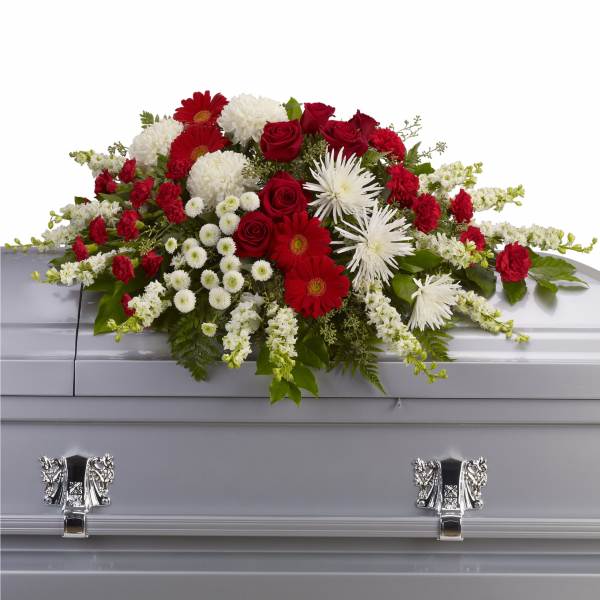 Strength and Wisdom Casket Spray by Teleflora