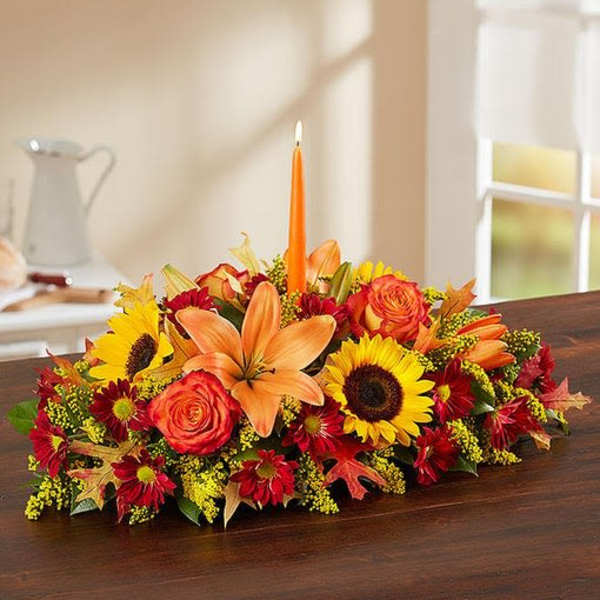 Traditional Fall Centerpiece