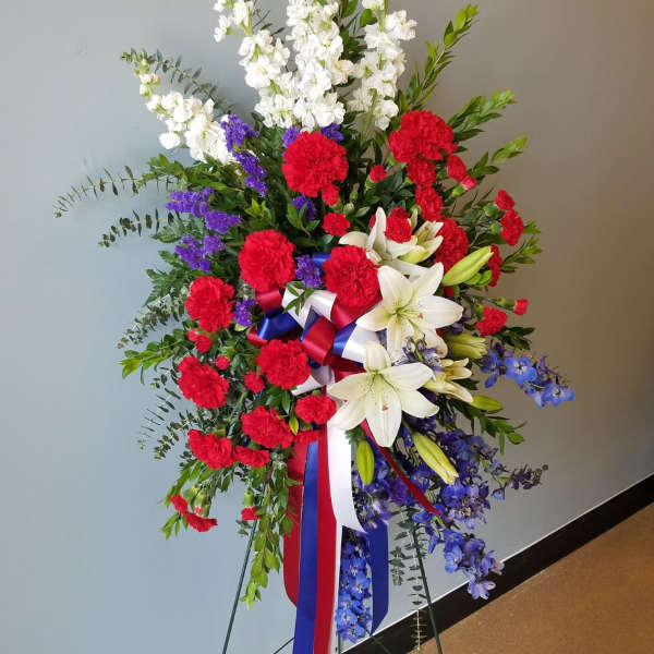 Tribute standing spray