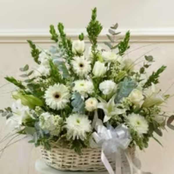 Pure White Garden Basket