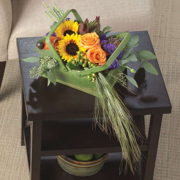 SUNFLOWER BASKET FROM ROMA FLORIST