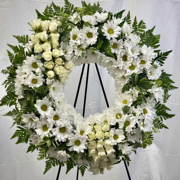 All White Wreath