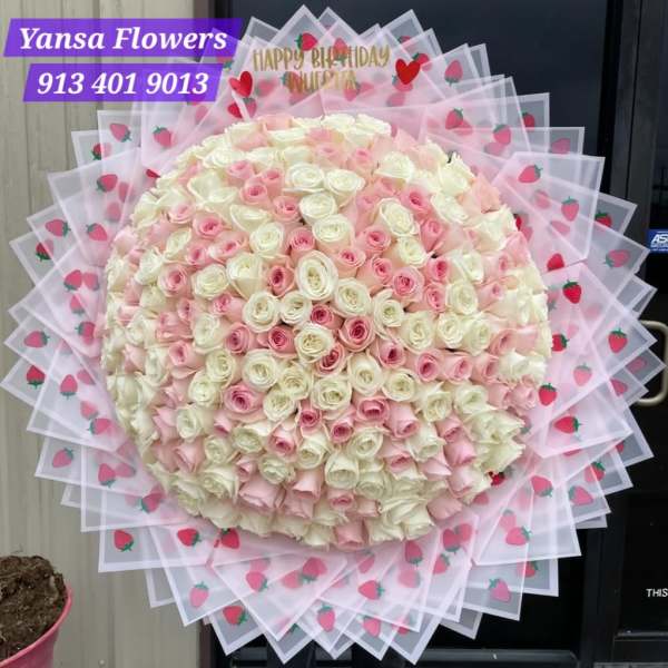 300 Roses Light Bouquet