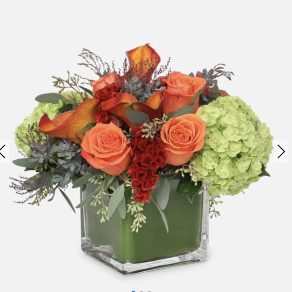 Cala Lillies and Hydrangea