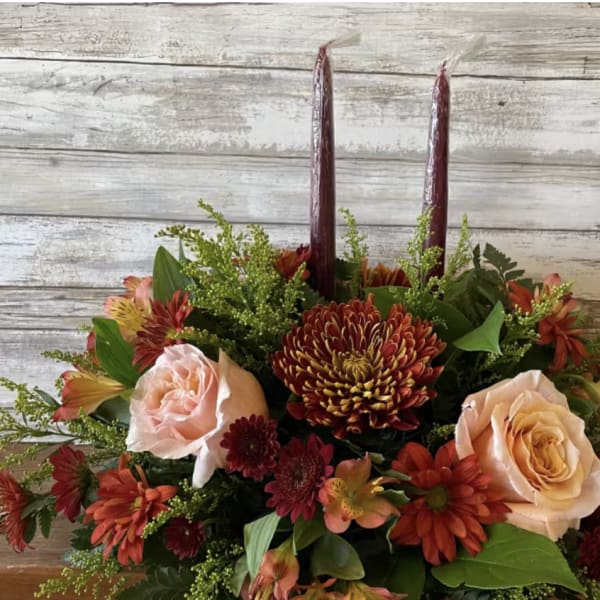 Burgundy Fall Centerpiece