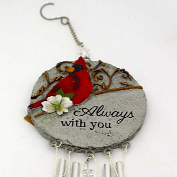 14 Inch Cardinal Windchime - Always