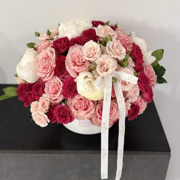 Timeless Peonies Romance Vase Arrangement