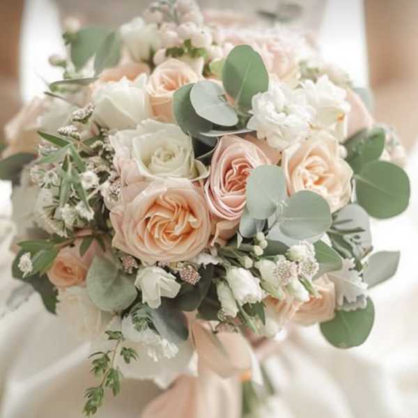Peach Garden Romance Bouquet