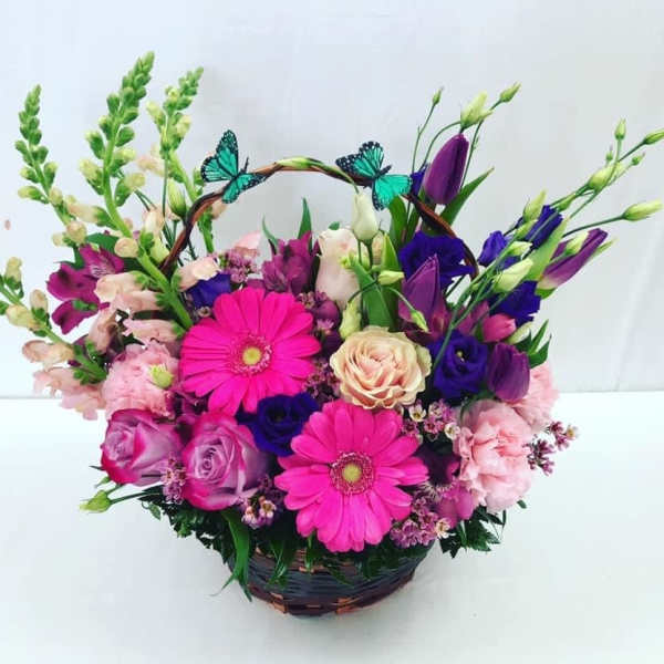 Beautiful Butterfly Basket