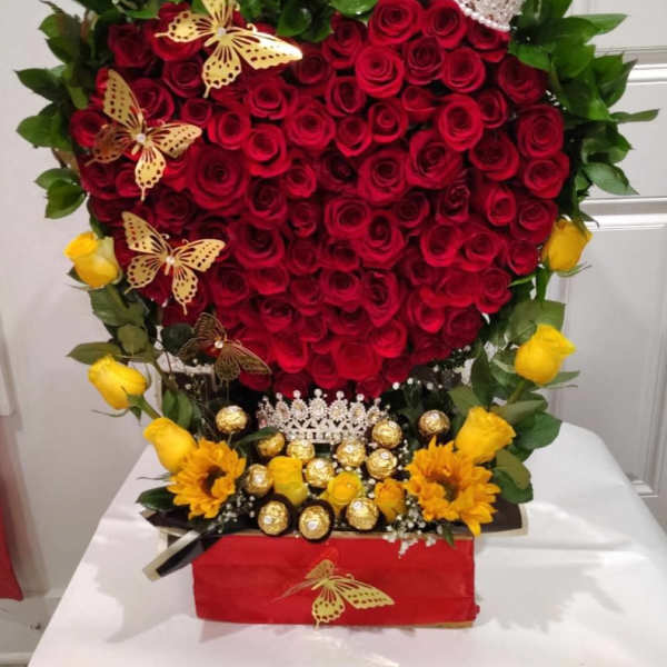 A hear full of love. Corazon enamorado