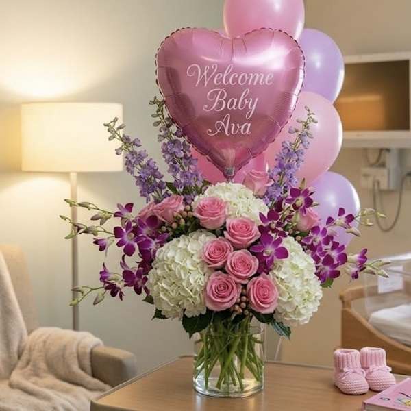 Petals & Air Personalized Bouquet By Black Cat Florist
