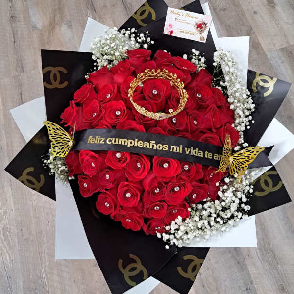 Channel 50 red roses.