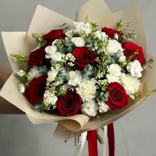Red and White Bouquet