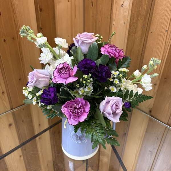 Lavender Garden Pitcher