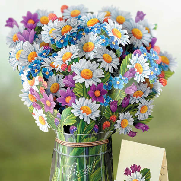 Field of Daisies- Fresh Cut Paper Pop-Up Bouquet