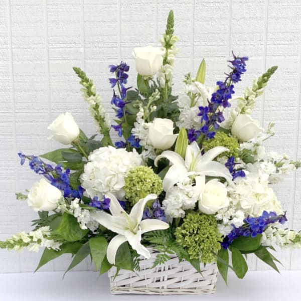Peaceful Meadow Basket Arrangement