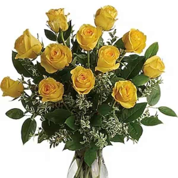 12 Yellow Rose