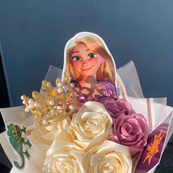 Mini ramo tematica rapunzel
