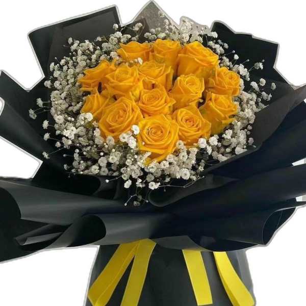 Buchon de rosas amarillo