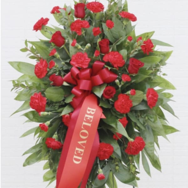Classic Red Funeral Spray