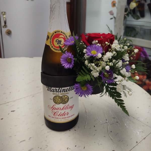 Sparkling Cider & Flowers