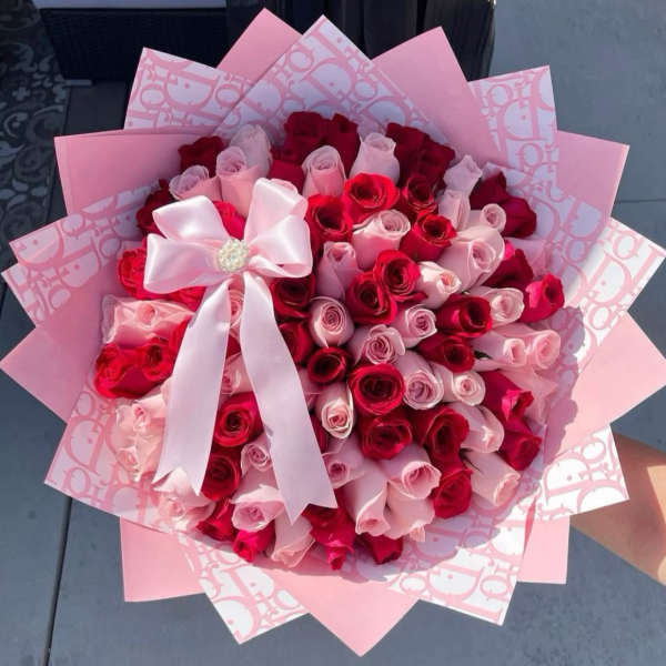 50 roses Ramo buchon