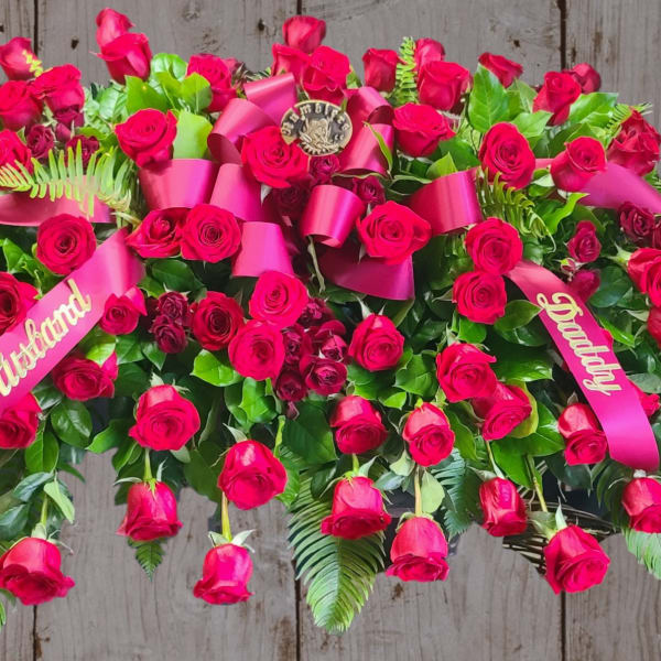 Red Rose Full Couch Spray