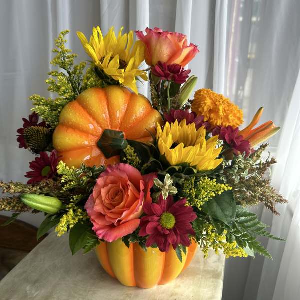 Autumn Pumpkin Arrangement