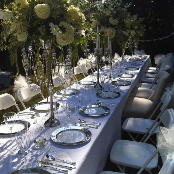 Classic Garden Wedding Tablescape