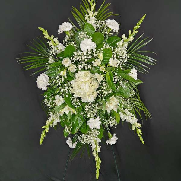Mixed White Florals Standing Spray