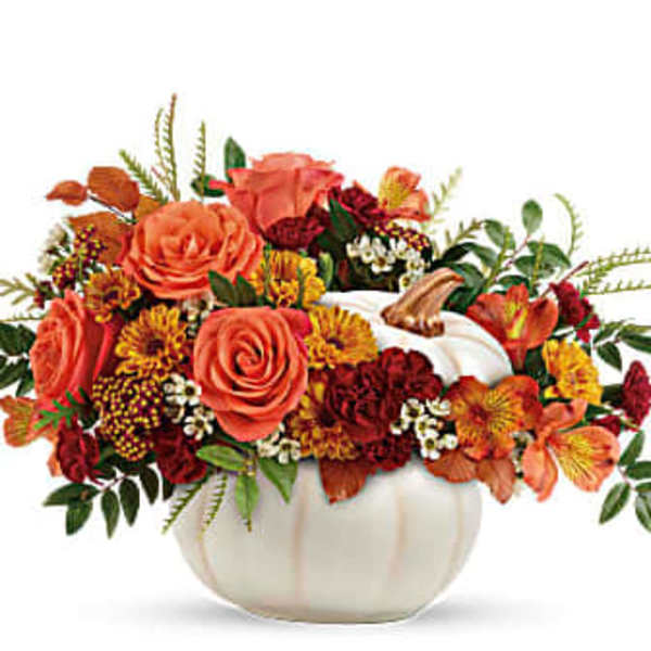 Enchanted Harvest Bouquet (white pumpkin)