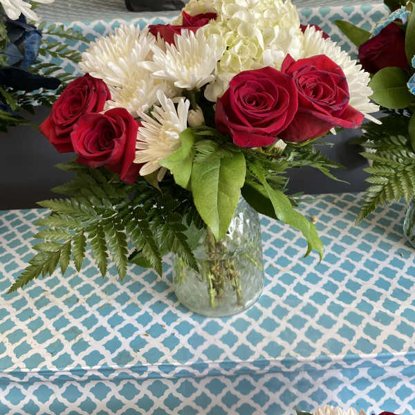 Mini arrangement in a vase
