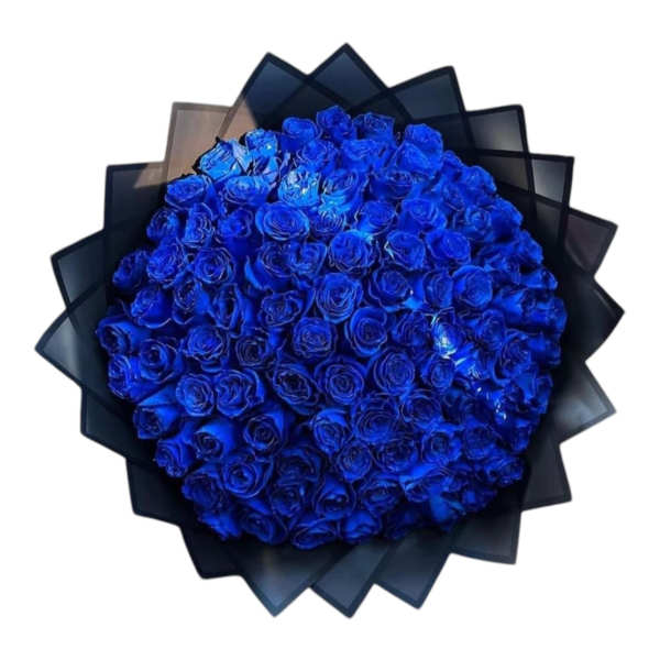 75 Blue Roses Bouquet