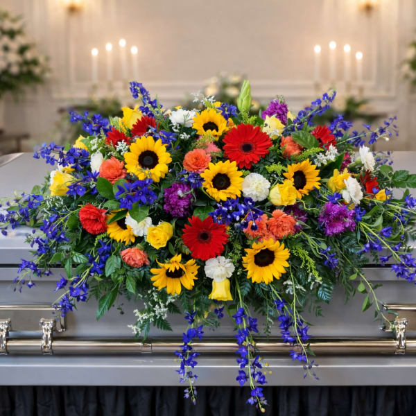 Heavenly Garden Casket Spray
