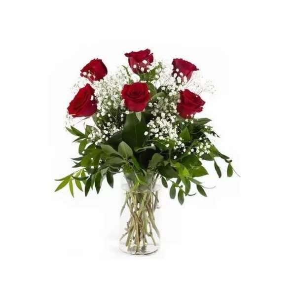 1/2 Dozen Red Roses